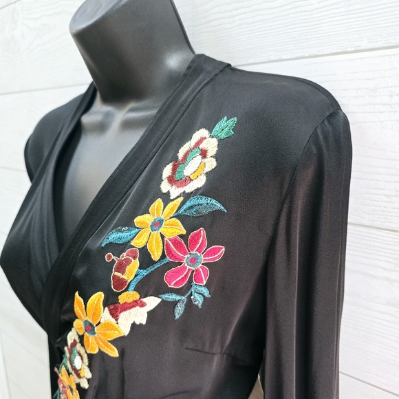 Etro Embroidered Wrap Dress - Picture 4 of 16